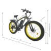 Vélo électrique keteles K800 - Noir / jaune