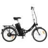 VidaXL Vélo électrique pliable - Noir
