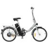 VidaXL Vélo électrique pliable - Argent