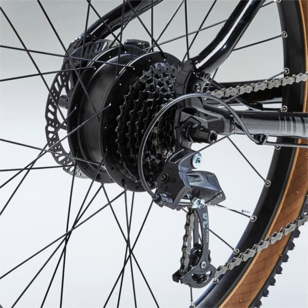 VTT Electrique Semi-rigide Rockrider E ST 500 26" 9-12 ans Noir – Image 6