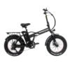 Vélo électrique pliant fatbike velobecane Snow - Noir