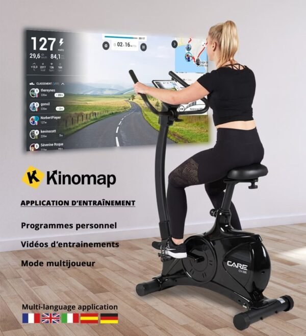 Vélo d'appartement Care Fitness connecté - CV-395 – Image 4