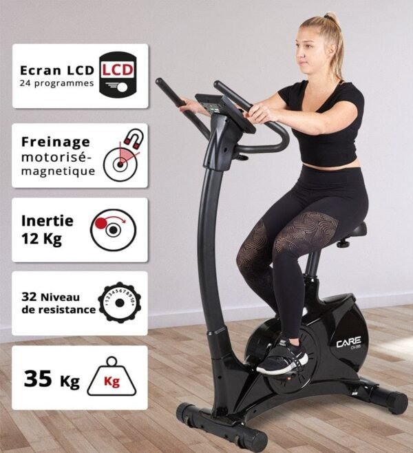 Vélo d'appartement Care Fitness connecté - CV-395 – Image 3